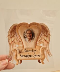Alternative view of UV DTF – ME 040 Winged Chair decal with photo