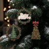 Wreath Tree Bauble set with white MDF