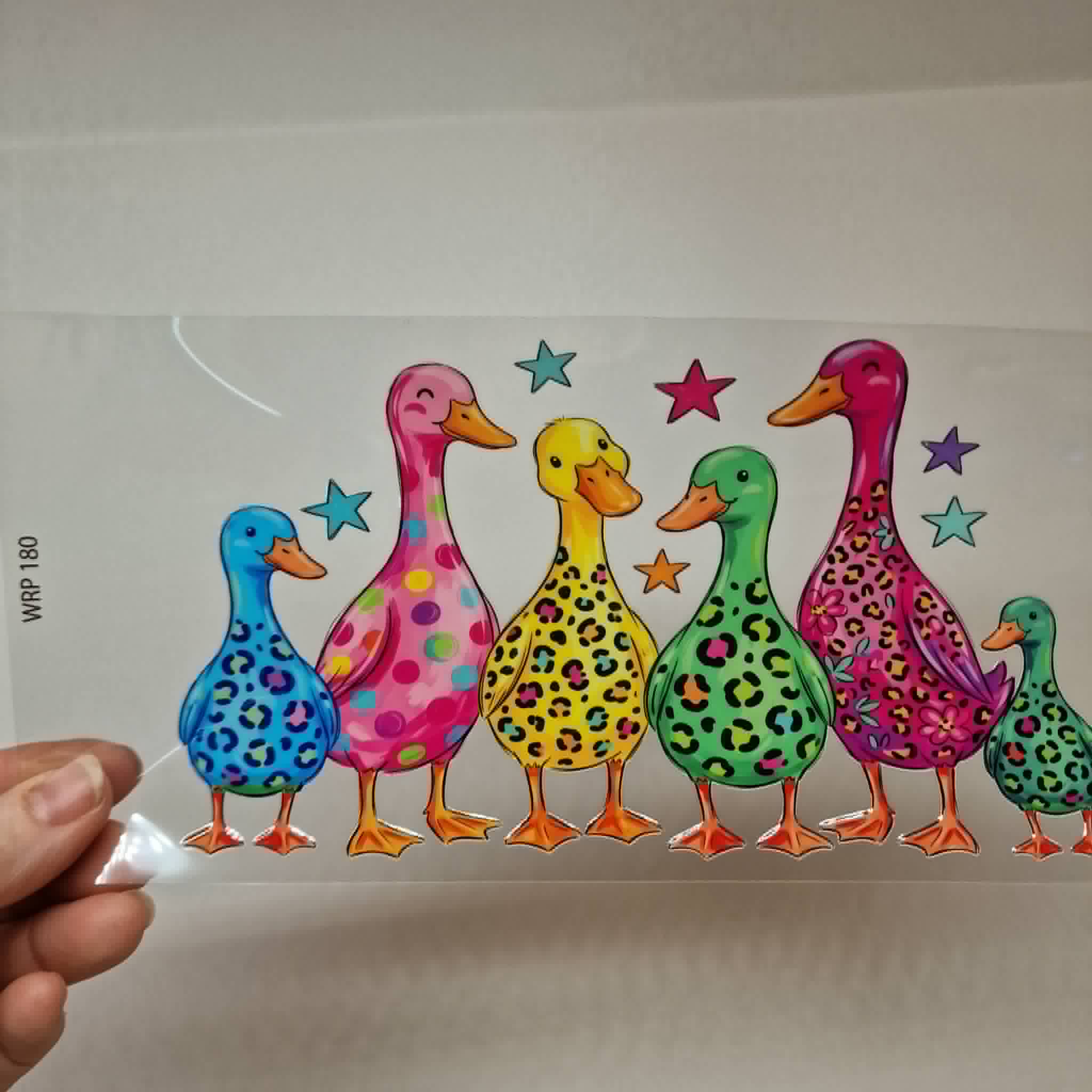 UV DTF – WRP 180 - ducks - Image 2