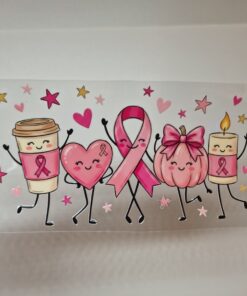 Alternative view of UV DTF – WRP 191 - Pink Ribbon