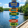 River Crossing hanging plaque