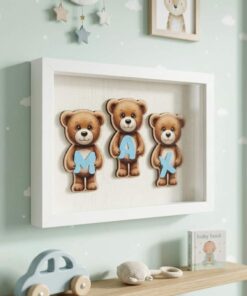 Alternative view of UV DTF – C 071 Teddy Bears Alphabet