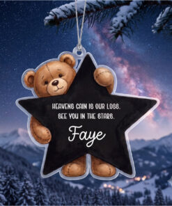 UV DTF – ME 054 Teddy Star bauble - Image 8