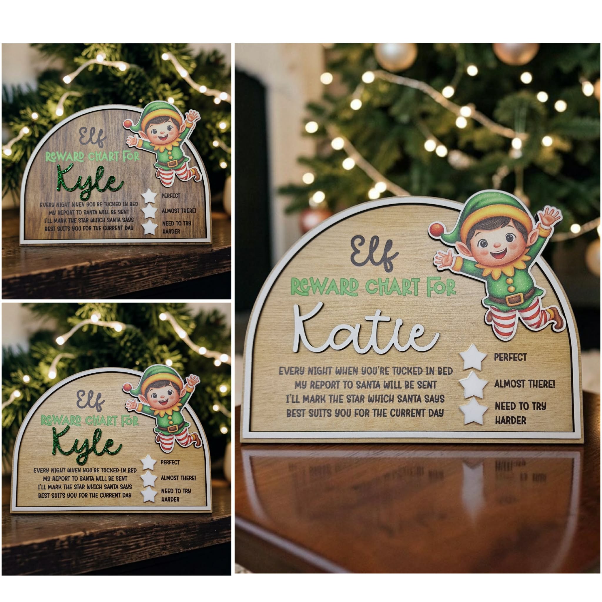 Elf Reward chart layered arch
