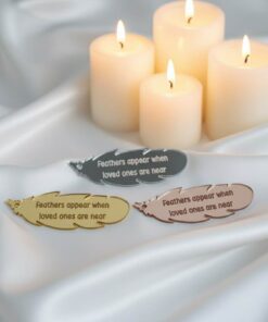 Engraved Mirror Feather