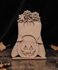 Alternative view of Floral Pumpkin Ghost - 15cm