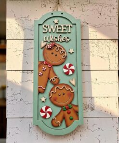 gingerbread sweet wishes arch top frame