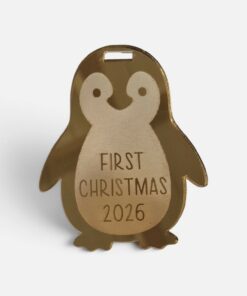 gold mirror penguin
