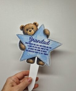 UV DTF – ME 053 Teddy Star GRAVE decal - Image 4