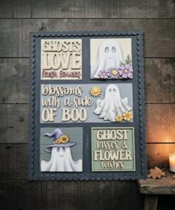 Large Frame interchangeable - Flower Ghost