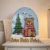 Large Polar Bear hanging plaque
