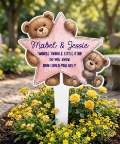 UV DTF – ME 055 Two Teddy Star GRAVE decal - Image 4