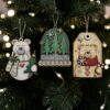 Polar Bear trio bauble set
