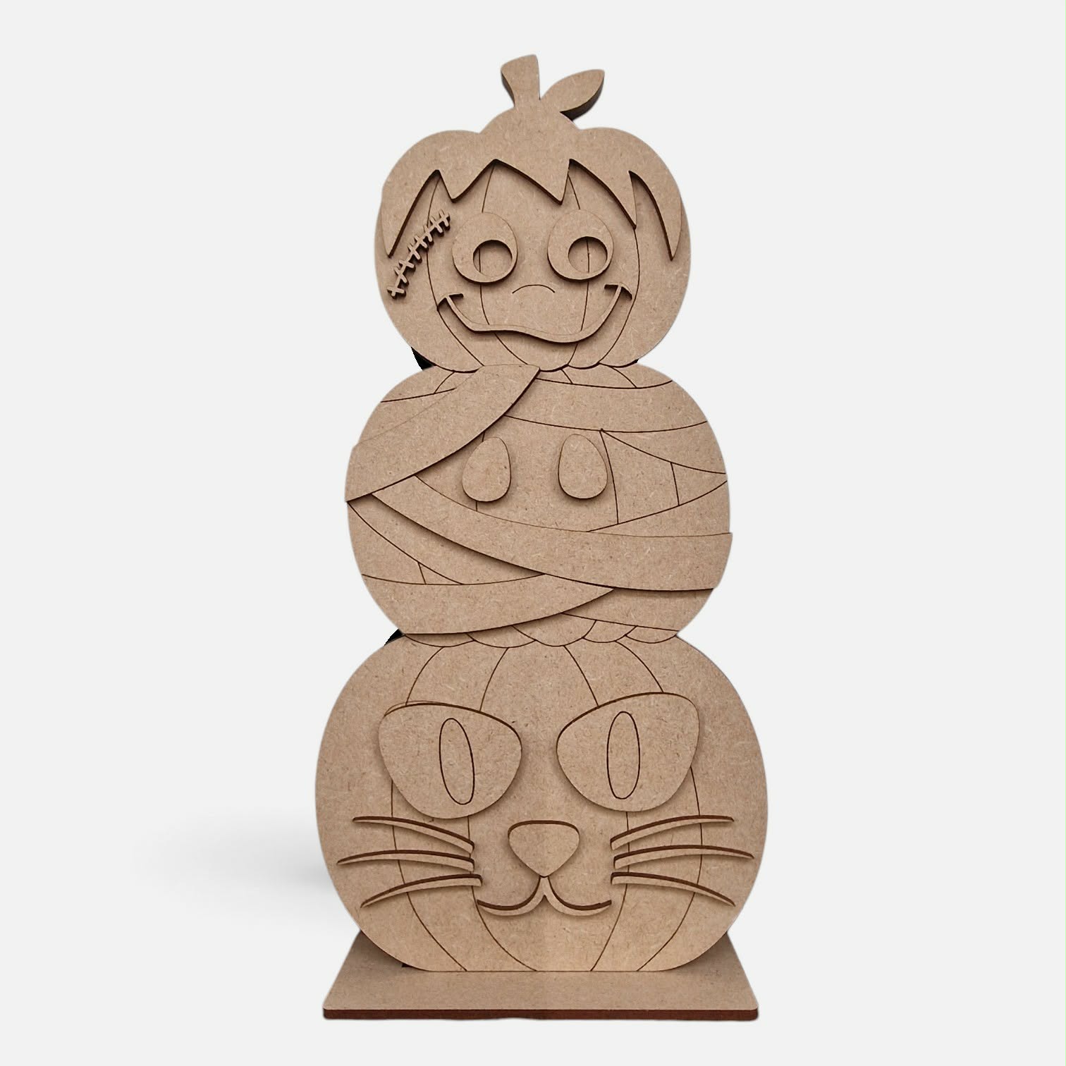 Pumpkin Stacker Cat and Mummy - Image 2