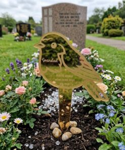 Engraved Grave Marker Robin - Image 9