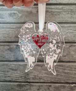 Alternative view of Bauble Shaker for liquid - Heart in wings
