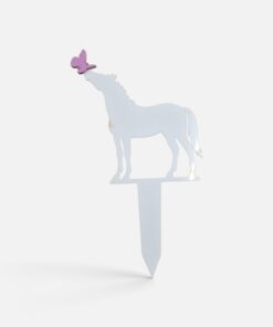 Alternative view of Grave marker - Standing Horse with Butterfly