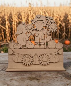 Alternative view of Box & Banner Interchangeable - Sunflower Scarecrow