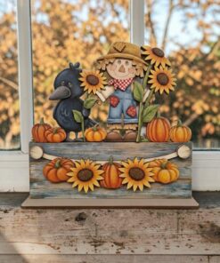 Box & Banner Interchangeable - Sunflower Scarecrow