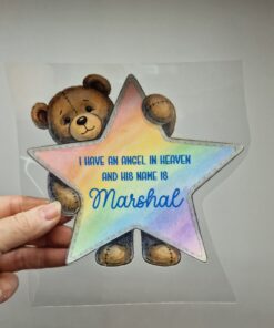 UV DTF – ME 054 Teddy Star bauble - Image 11