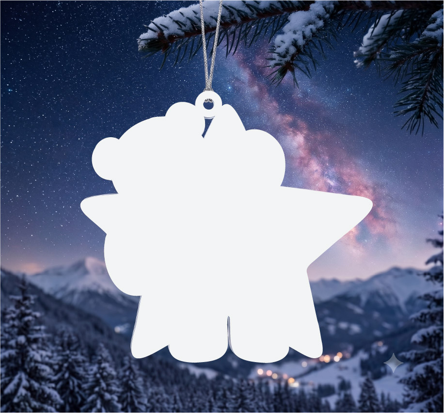 Teddy Star bauble blank