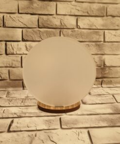 Alternative view of Walnut and Acrylic circle tealight holder