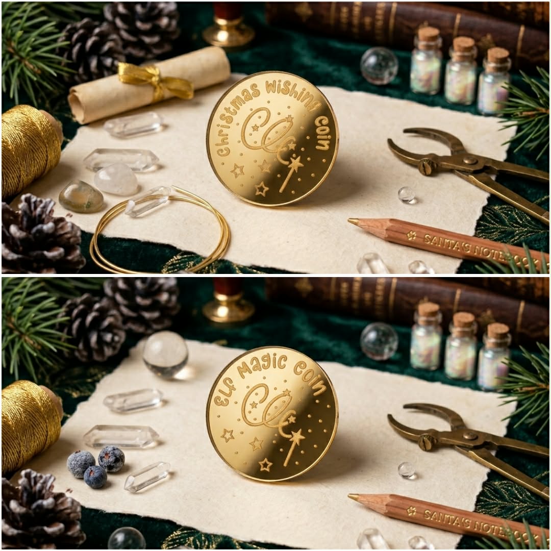 Christmas Coins Gold Mirror