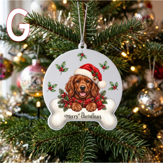 UV DTF – C 103 Dog and Bone with holly - Image 8