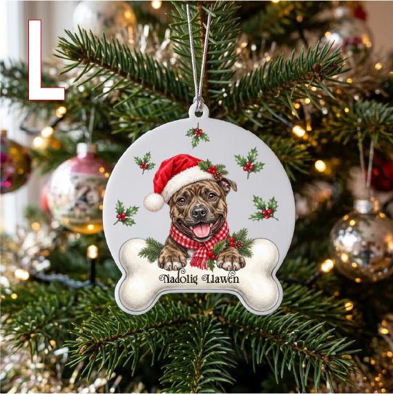 UV DTF – C 103 Dog and Bone with holly - Image 13