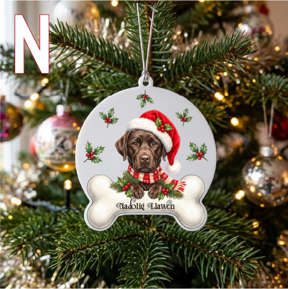 UV DTF – C 103 Dog and Bone with holly - Image 15