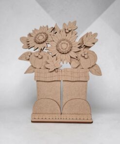 Autumn Flower Boots on base