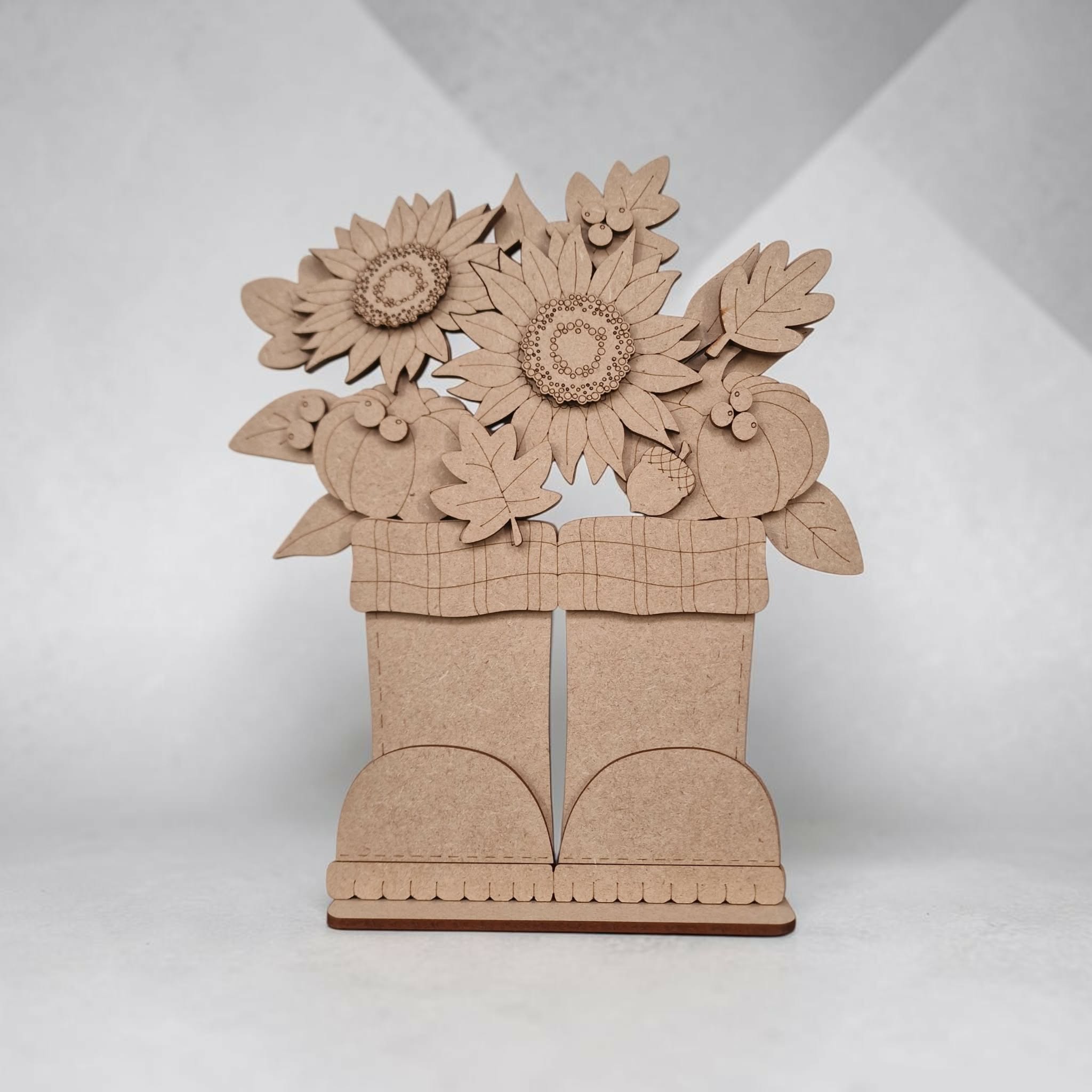 Autumn Flower Boots on base