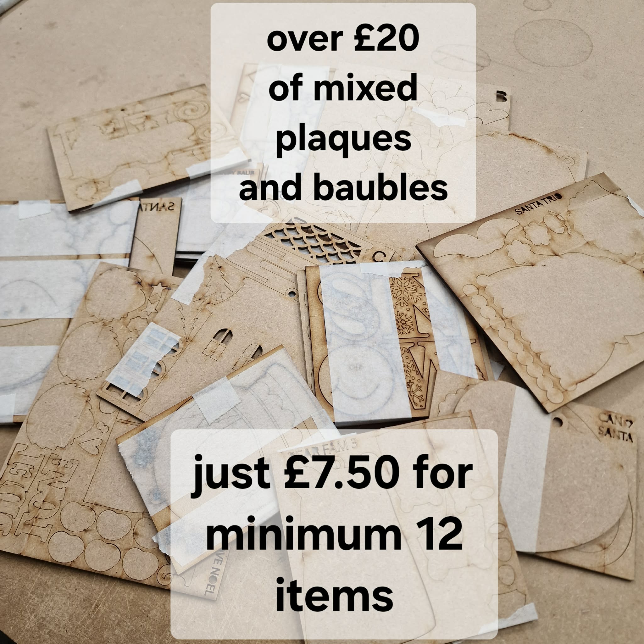 Mystery bargain box of paintables