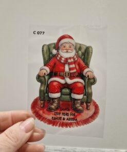 UV DTF – C 077 Santa on armchair