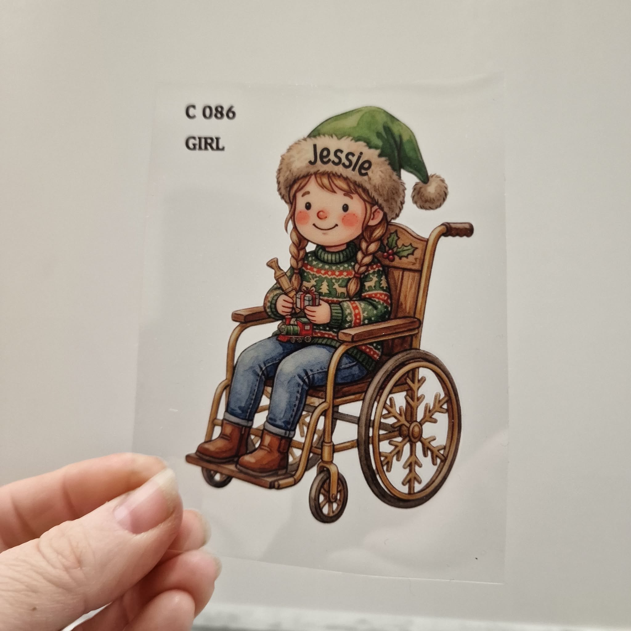 UV DTF – C 086 Child in Wheelchair - Image 4