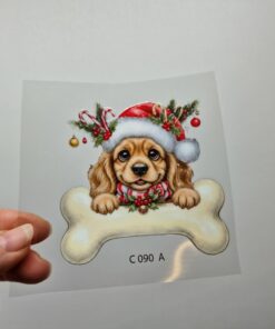 UV DTF – C 090 Dog and Bone - Image 3