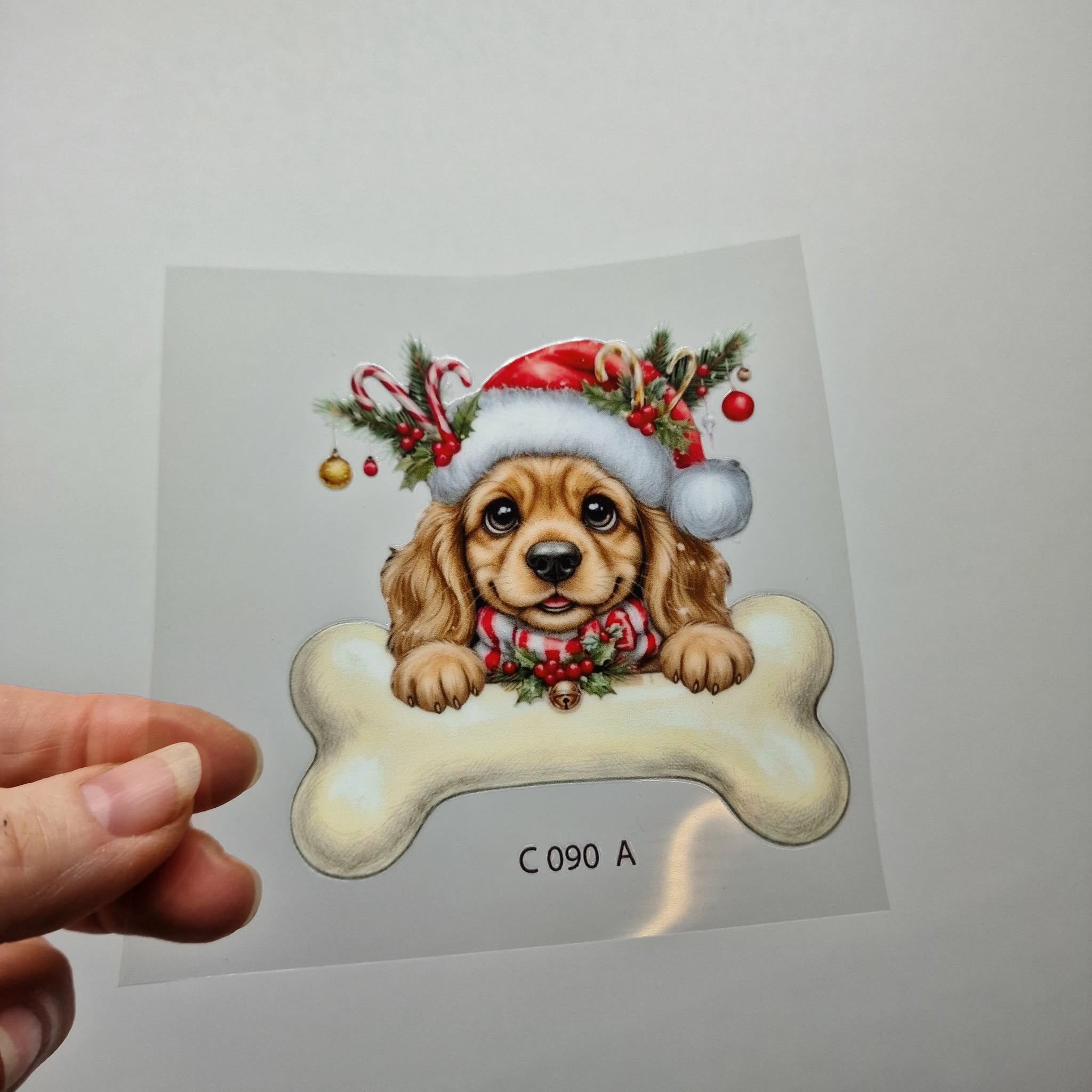 UV DTF – C 090 Dog and Bone - Image 3