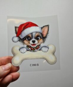 UV DTF – C 090 Dog and Bone - Image 5