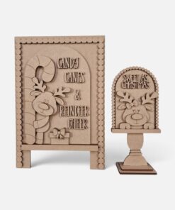 Interchangeable spot frames - Reindeer Candy Cane - Image 3