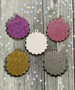 Alternative view of Hair Band Keyring - Frilly Circle