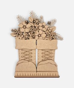 Alternative view of Ice boots floral on base