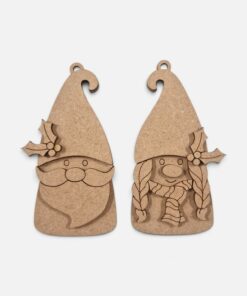 Alternative view of Mini Gnome boy and girl bauble