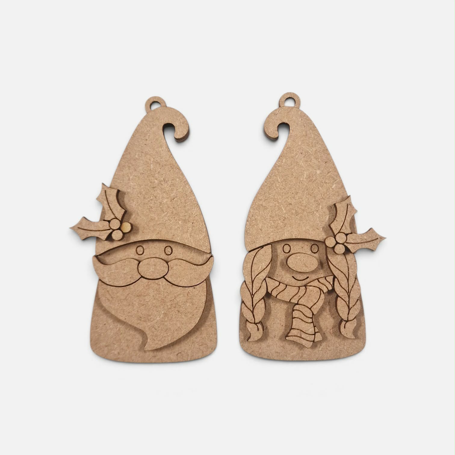 Mini Gnome boy and girl bauble - Image 2
