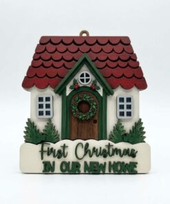 New House / Mery Christmas house bauble