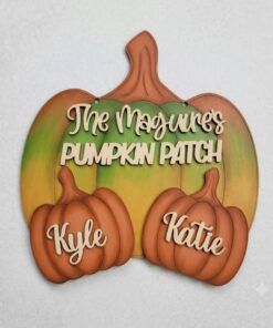 Large Hanging Pumpkin with Mini Pumpkins