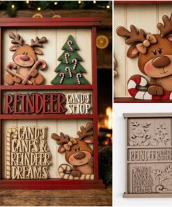 Bookcase interchangeable - Reindeer Candy