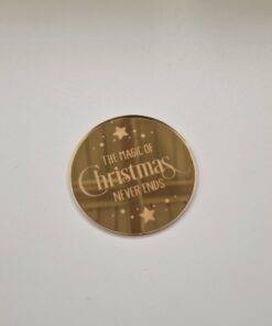 Alternative view of The Magic of Christmas - gold mirror 8cm