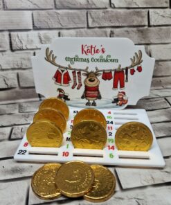 Alternative view of UV DTF Coin advent - Reindeer Clothes - C 106