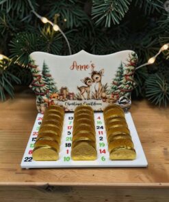 Printed Coin / Ball / Bar advent - Fancy - Two Deer