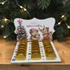 Printed Coin / Ball / Bar advent - Fancy - Pink Teddy with presents